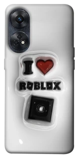 Чехол на Oppo Reno 8T 4G I love Roblox фото 1 из 1