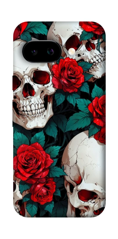 Чохол на Google Pixel 9a skull and rose фото 1 з 1