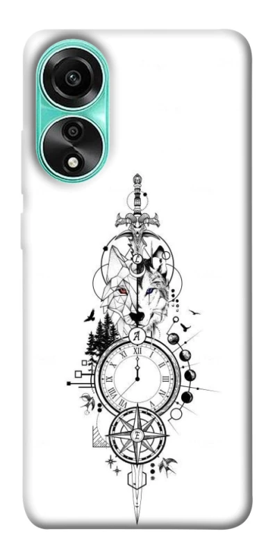 Чехол на Oppo A78 4G Tattoo ver.8 фото 1 из 1