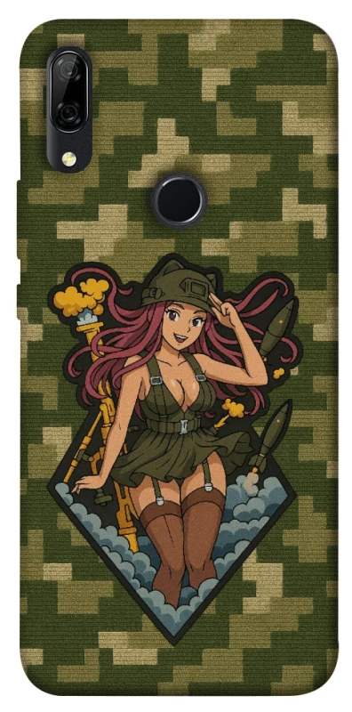 Чехол на Huawei P Smart Z Military Waifu фото 1 из 1