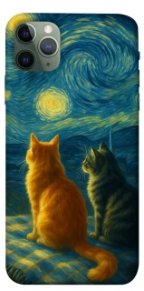 Чехол на Apple iPhone 11 Pro Max (6.5") Cats under the stars фото 1 из 1