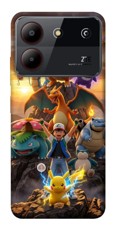 Чохол на ZTE Blade A54 4G Pokemon фото 1 з 1