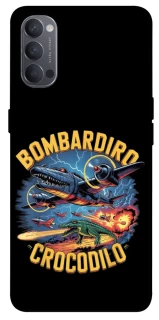 Чехол на Oppo Reno 4 Bombardino Crocodilo v2 фото 1 из 1