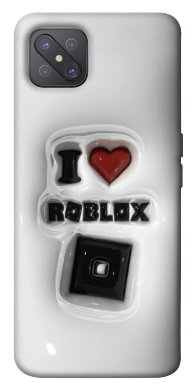 Чохол на Oppo A92s I love Roblox фото 1 з 1