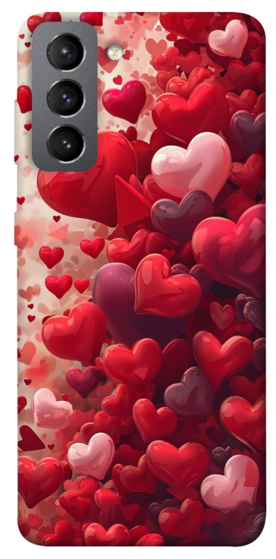 Чохол на Samsung Galaxy S21 FE Many hearts фото 1 з 1