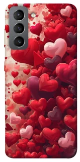 Чохол на Samsung Galaxy S21 FE Many hearts фото 1 з 1