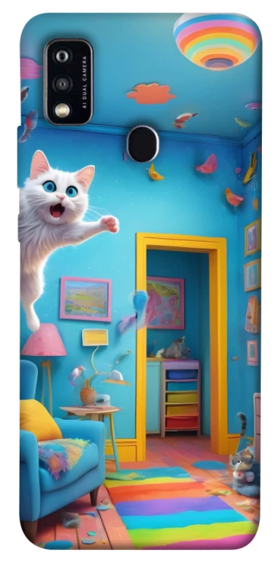 Чехол на ZTE Blade A51 crazy cat фото 1 из 1