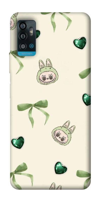 Чохол на ZTE Blade A71 Labubu Green Heart фото 1 з 1