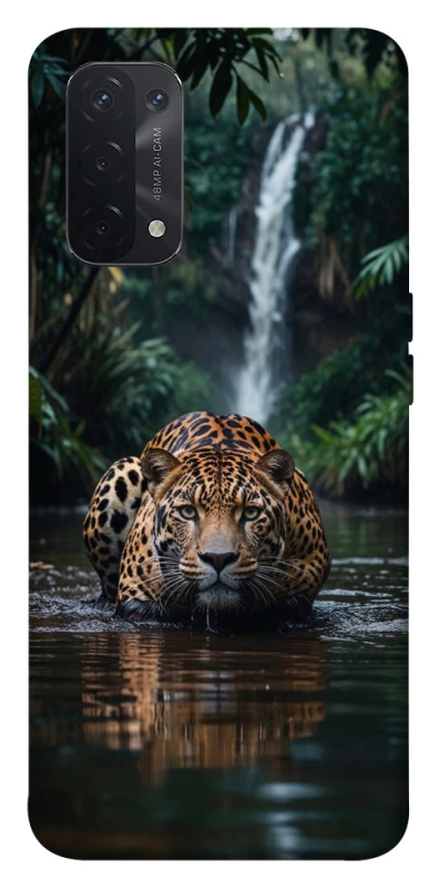 Чохол на Oppo A54 5G / A74 5G Leopard in water фото 1 з 1