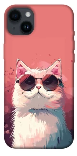 Чехол на Apple iPhone 14 Plus (6.7") Сat with glasses фото 1 из 1
