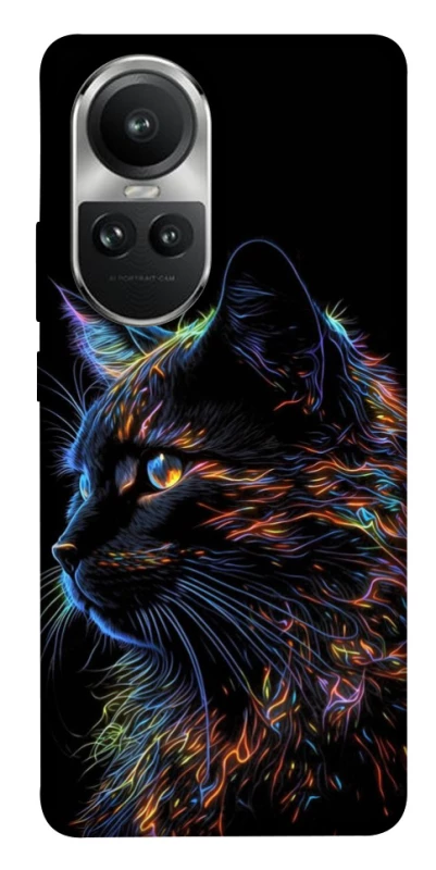 Чохол на Oppo Reno 10 Чорний кіт фото 1 з 1