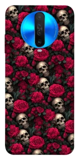 Чехол на Xiaomi Redmi K30 Черепа и розы фото 1 из 1