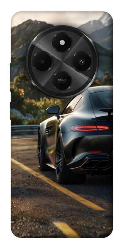 Чехол на Xiaomi Poco M7 Car in the mountains фото 1 из 1