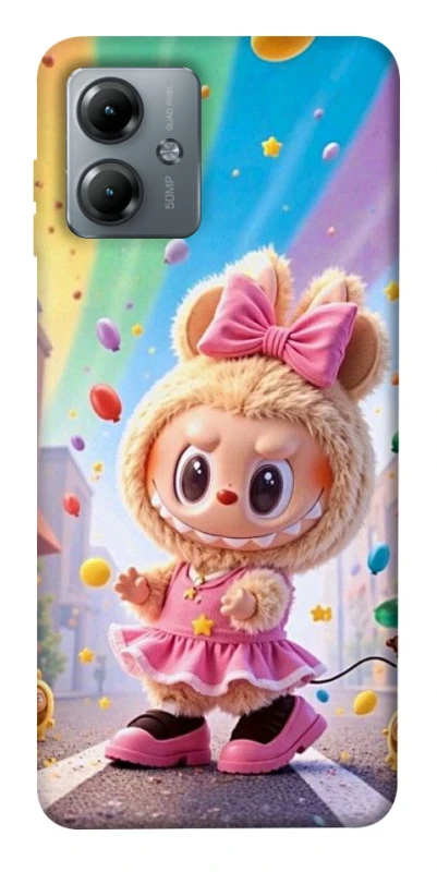 Чохол на Motorola Moto G14 Labubu rainbow фото 1 з 1