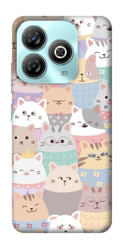 Чохол на ZTE Blade A75 4G Funny Kittens ver.2 фото 1 з 1