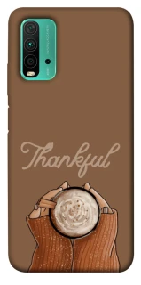 Чехол на Xiaomi Redmi Note 9 4G / Redmi 9 Power Thankful coffee фото 1 из 1