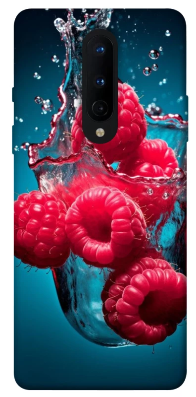 Чохол на OnePlus 8 Малинка у воді фото 1 з 1