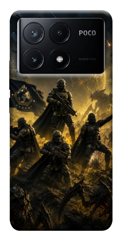Чохол на Xiaomi Poco X6 HELLDIVERS ver.2 фото 1 з 1