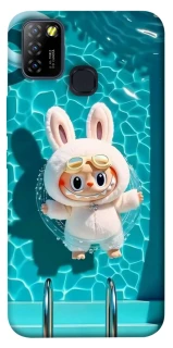 Чехол на Infinix Hot 10 Lite Labubu in the pool ver.2 фото 1 из 1