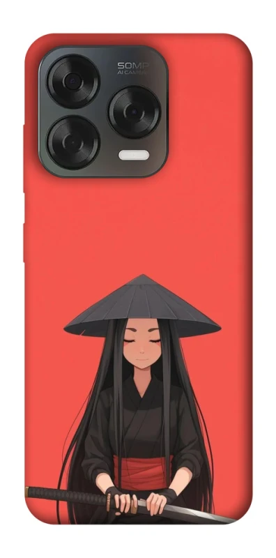 Чехол на ZTE Blade V70 Design Red samurai фото 1 из 2