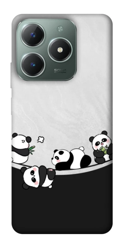 Чохол на Realme C61 Four pandas фото 1 з 1