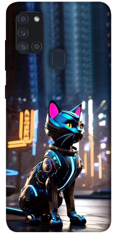 Чохол на Samsung Galaxy A21s Cyber cat фото 1 з 1