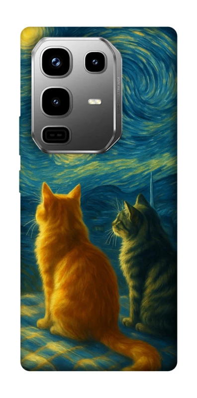 Чохол на Infinix Note 50 Pro Cats under the stars фото 1 з 1