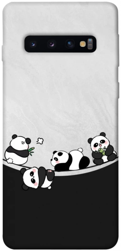 Чохол на Samsung Galaxy S10 Four pandas фото 1 з 1