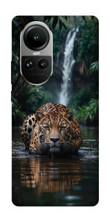 Чохол на Oppo Reno 10 Leopard in water фото 1 з 2