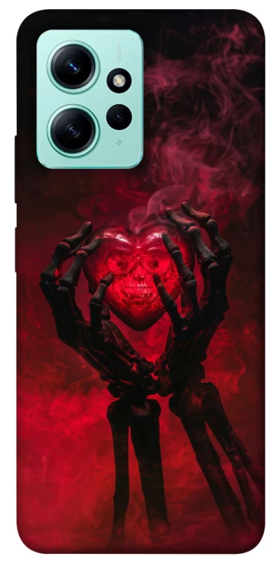 Чохол на Xiaomi Redmi Note 12 4G Heart in the hands of a skeleton фото 1 з 1