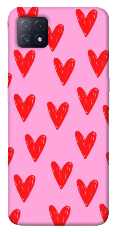 Чохол на Oppo A72 5G / A73 5G Red hearts 2 фото 1 з 1