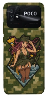 Чохол на Xiaomi Poco C40 Military Waifu фото 1 з 1