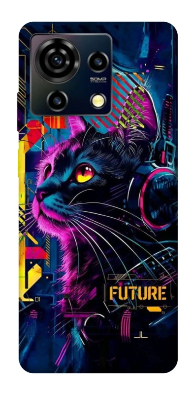 Чохол на ZTE Blade V50 Vita Cyber Cat v2 фото 1 з 1
