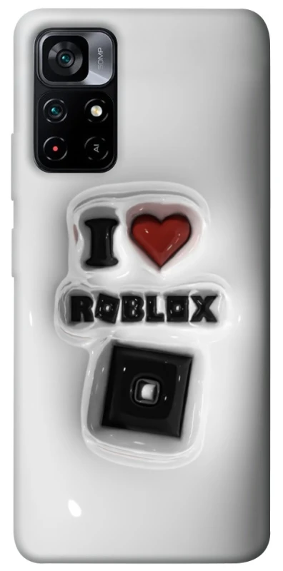 Чохол на Xiaomi Poco M4 Pro 5G I love Roblox фото 1 з 1