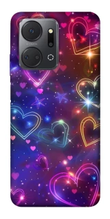 Чохол на Huawei Honor X7a Drawn hearts фото 1 з 1
