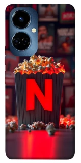 Чехол на TECNO Camon 19 Pro Netflix and popcorn фото 1 из 1