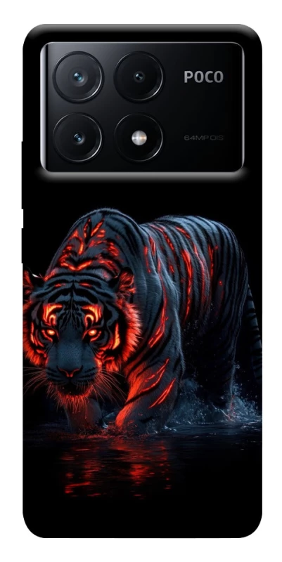 Чехол на Xiaomi Poco X6 fire tiger фото 1 из 1