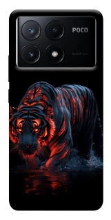 Чохол на Xiaomi Poco X6 fire tiger фото 1 з 1
