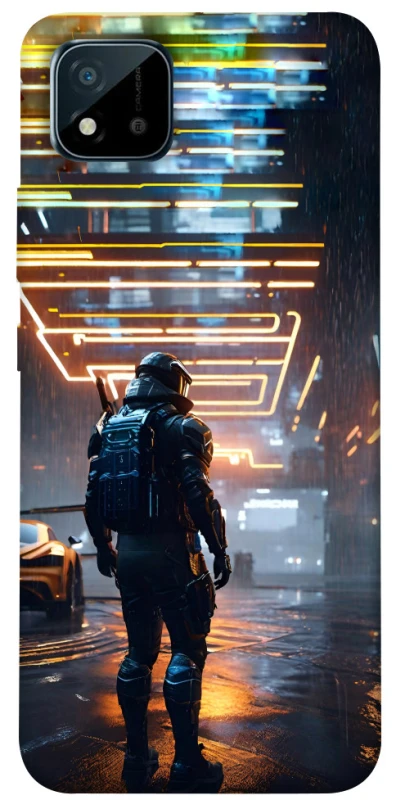 Чехол на Realme C20 Cyber character фото 1 из 1