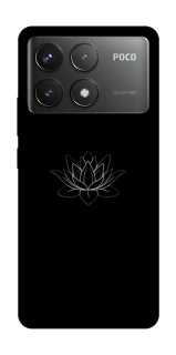 Чохол на Xiaomi Poco F6 Pro Black Lotus фото 1 Чохол на Xiaomi Poco F6 Pro Black Lotus фото 1 з 1