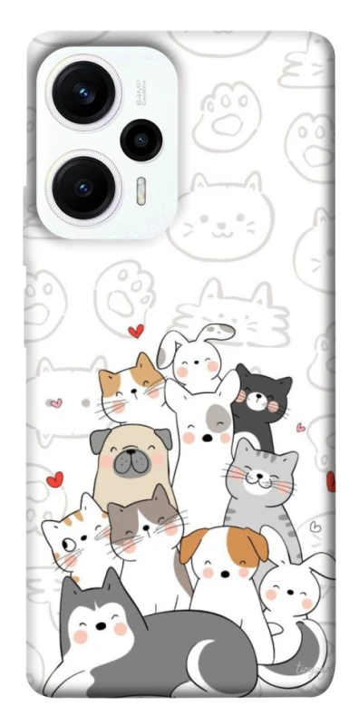 Чехол на Xiaomi Poco F5 / Note 12 Turbo Funny Pets фото 1 из 1