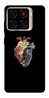 Чохол на ZTE Blade A56 Heart with flowers фото 1 з 1