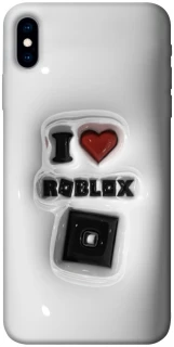 Чохол на Apple iPhone X (5.8") I love Roblox фото 1 з 1