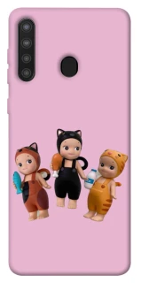 Чохол на Samsung Galaxy A21 Cat Cafe Trio фото 1 з 1