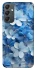 Чехол на Samsung Galaxy A24 4G Синие цветы фото 1 из 1