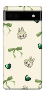 Чохол на Google Pixel 6a Labubu Green Heart фото 1 з 1