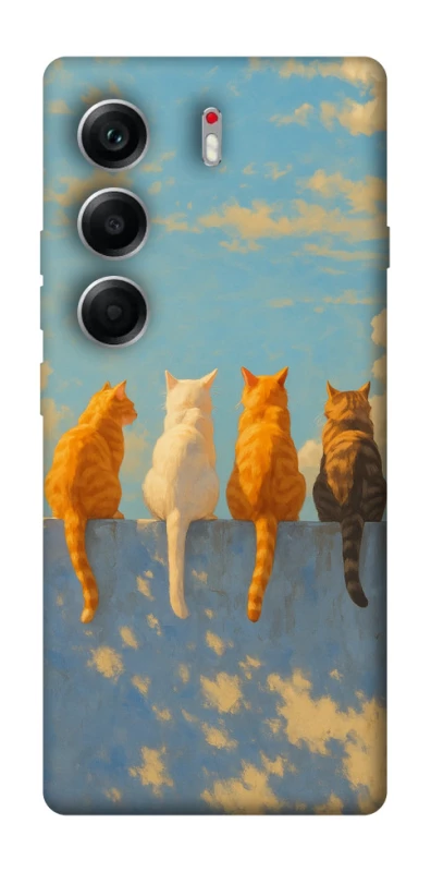 Чехол на Tecno Camon 40 cats on wall фото 1 Чехол на Tecno Camon 40 cats on wall фото 1 из 1