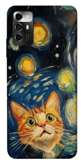 Чехол на ZTE Blade A72 paint cat фото 1 из 1