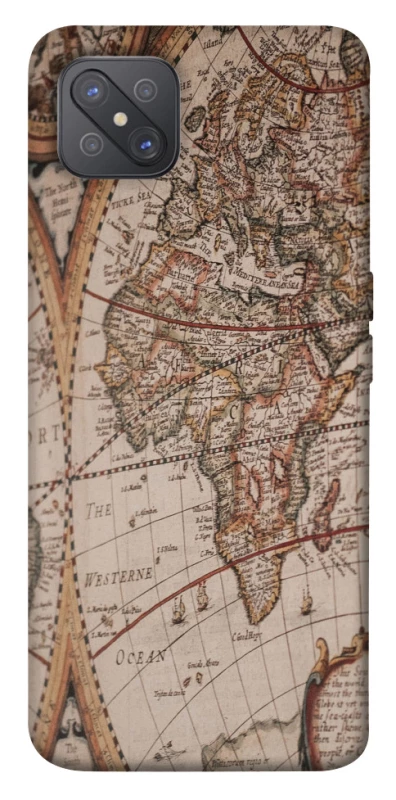 Чохол на Oppo A92s Карта подорожей фото 1 з 1