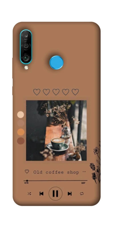 Чехол на Huawei P30 lite Coffee player фото 1 из 1
